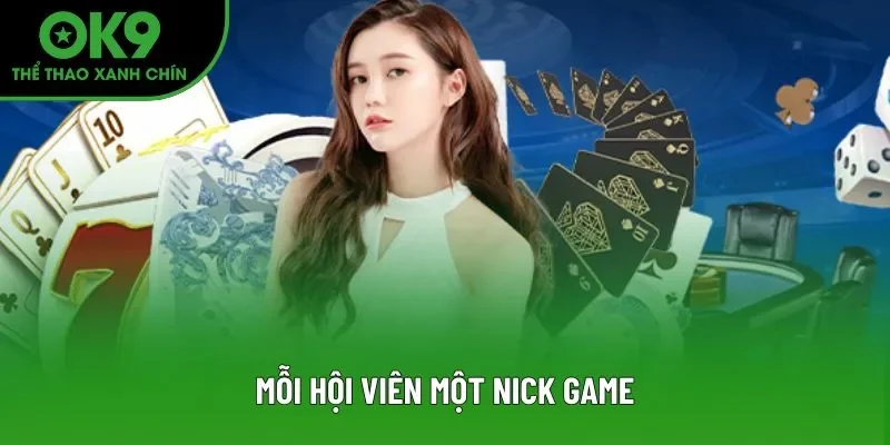 Mỗi hội viên một nick game